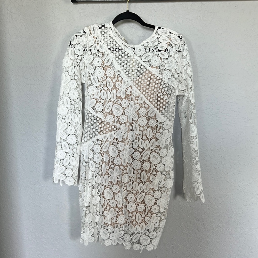 Brand New Selfie Leslie white size L/12 dress!